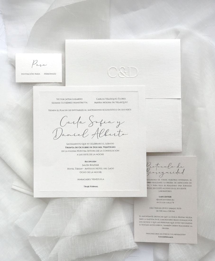 Invitaciones — White Paper Stationery