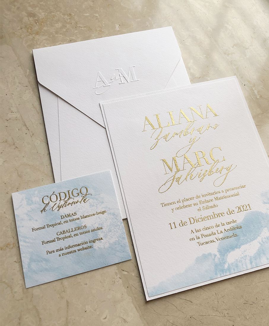 Invitaciones — White Paper Stationery